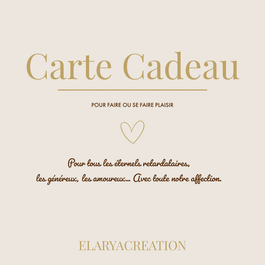 Carte Cadeau ELARYACREATION